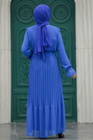  İndigo Blue Islamic Clothing Dress 51634IM - 3