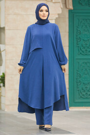  İndigo Blue Islamic Clothing Dual Suit 10701IM - 1