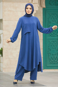  İndigo Blue Islamic Clothing Dual Suit 10701IM - 2