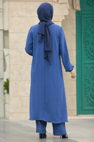  İndigo Blue Islamic Clothing Dual Suit 10701IM - 3