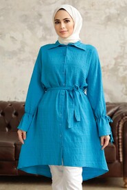  İndigo Blue Islamic Clothing Shirt 11261IM - 1