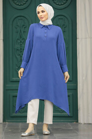  İndigo Blue Islamic Clothing Tunic 615IM - 1