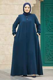  İndigo Blue Islamic Clothing Turkish Abaya 63001IM - 4