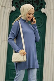  İndigo Blue Knitwear Muslim Tunic 20132IM - 1