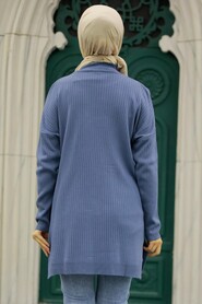  İndigo Blue Knitwear Muslim Tunic 20132IM - 3