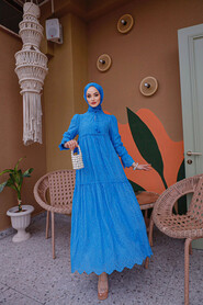  İndigo Blue Long Dress 13440IM 