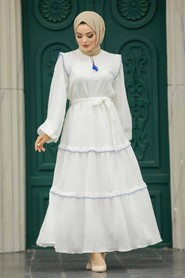  İndigo Blue Long Dress 13471IM - 1