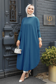  İndigo Blue Long Sleeve Tunic 17350IM - NEVA STYLE