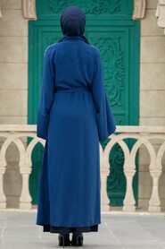  İndigo Blue Modest Abaya 362100IM - 4