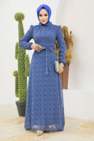  İndigo Blue Modest Dress 279311IM - 3