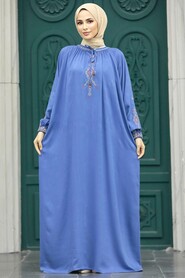  İndigo Blue Modest Dress 90021IM - 2