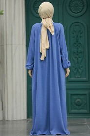  İndigo Blue Modest Dress 90021IM - 3
