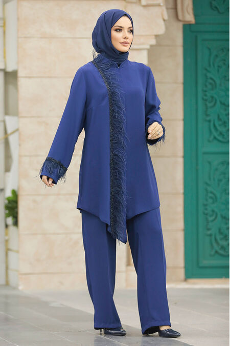  İndigo Blue Modest Dual Suit 40025IM - NEVA STYLE