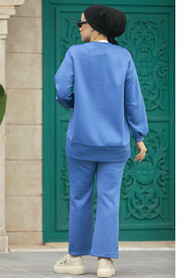  İndigo Blue Modest Dual Suit 7113IM - Thumbnail