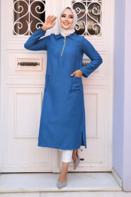  İndigo Blue Modest Tops 4771IM - 2