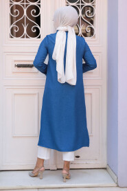  İndigo Blue Modest Tops 4771IM - 3