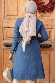  İndigo Blue Modest Tops 658IM - 3