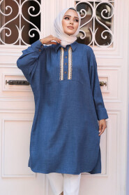  İndigo Blue Modest Tops 663IM - 2