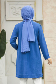  İndigo Blue Modest Tunic 21032IM - 3