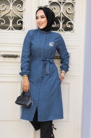  İndigo Blue Modest Tunic 646IM - 1