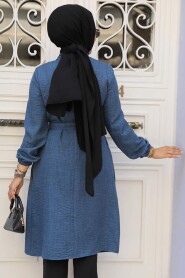  İndigo Blue Modest Tunic 646IM - 3