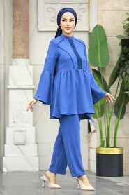  İndigo Blue Muslim Dual Suit 6250IM - 1