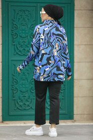 İndigo Blue Muslim Dual Suit 7115IM - 3
