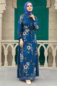  İndigo Blue Plus Size Dress 279078IM - 2