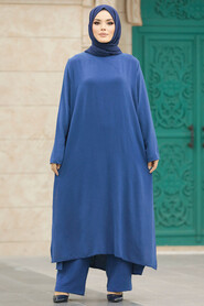  İndigo Blue Plus Size Dual Suit 65874IM - 1