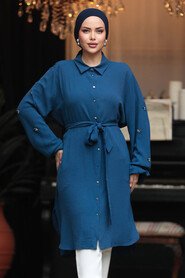  İndigo Blue Plus Size Tunic 21095IM - 2