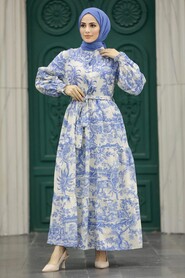  İndigo Blue Women Dress 5888IM - 1
