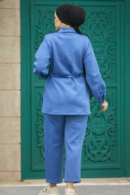  İndigo Blue Women Dual Suit 7112IM - 4