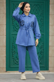  İndigo Blue Women Dual Suit 7112IM - 2