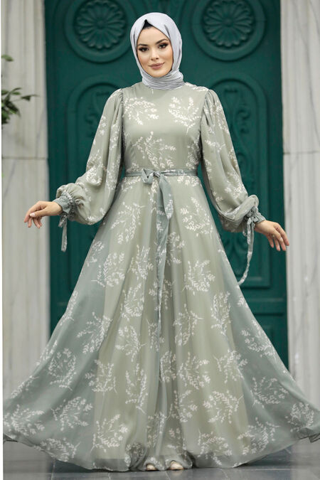  Khaki High Quality Dress 33072HK - NEVA STYLE