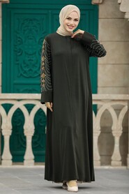 Khaki Hijab For Women Turkish Abaya 352000HK - 2