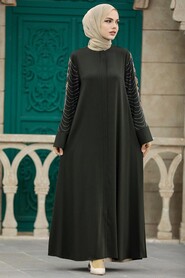  Khaki Hijab For Women Turkish Abaya 352000HK - 3