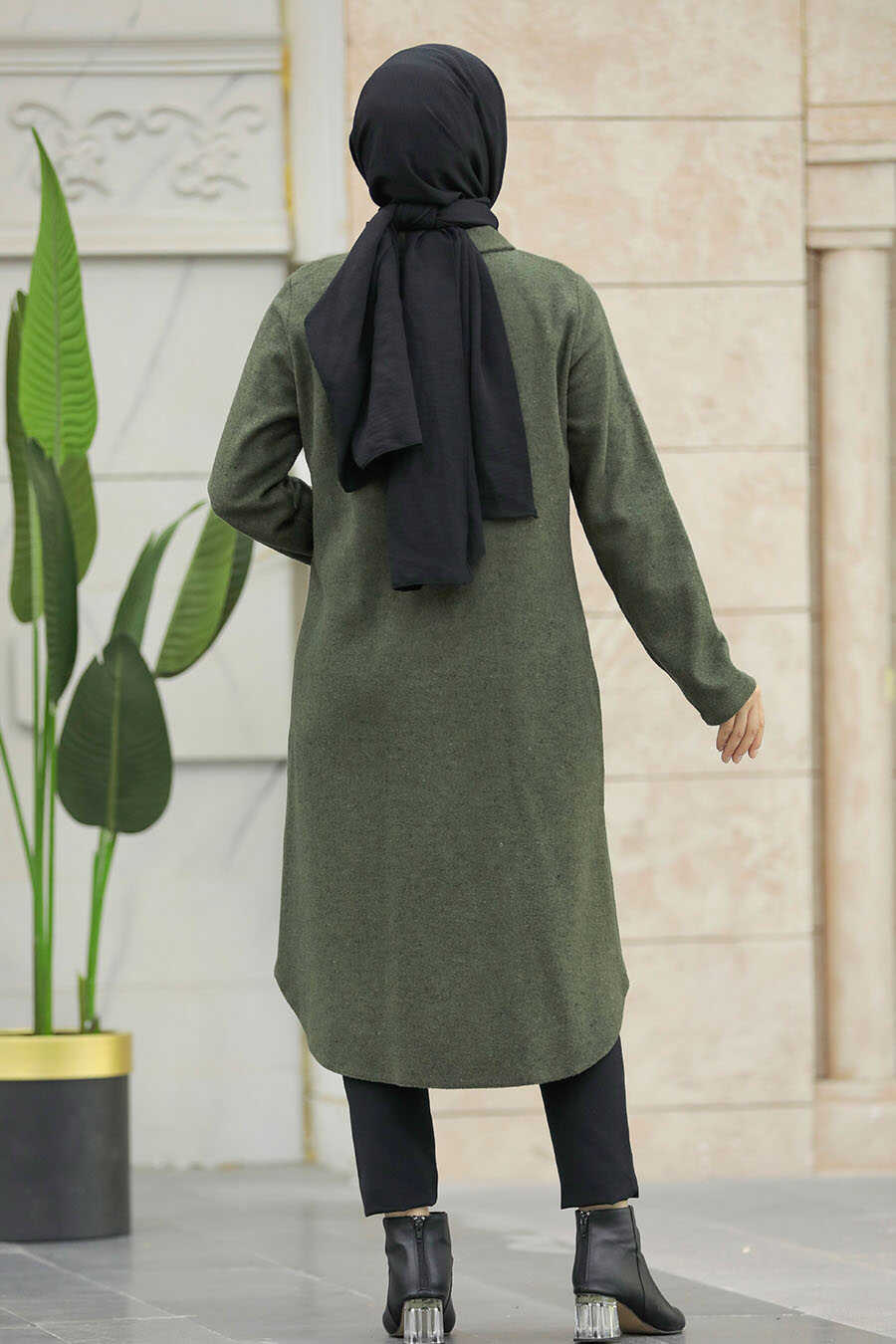 Neva Style - Khaki Hijab Turkish Tunic 5951HK