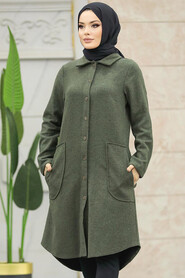 Neva Style - Khaki Hijab Turkish Tunic 5951HK - Thumbnail