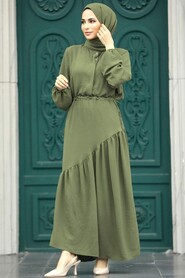  Khaki Long Dress 5911HK - 1