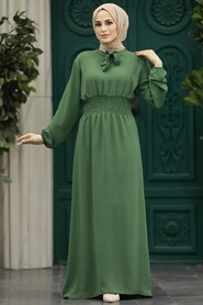  Khaki Modest Dress 5973HK - 2