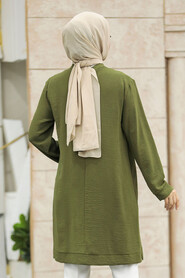 Khaki Modest Tunic 21032HK - 4