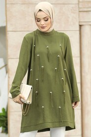  Khaki Modest Tunic 21032HK - 1