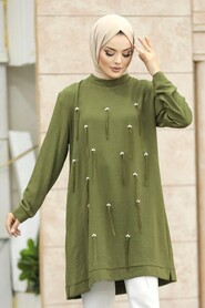  Khaki Modest Tunic 21032HK - 2