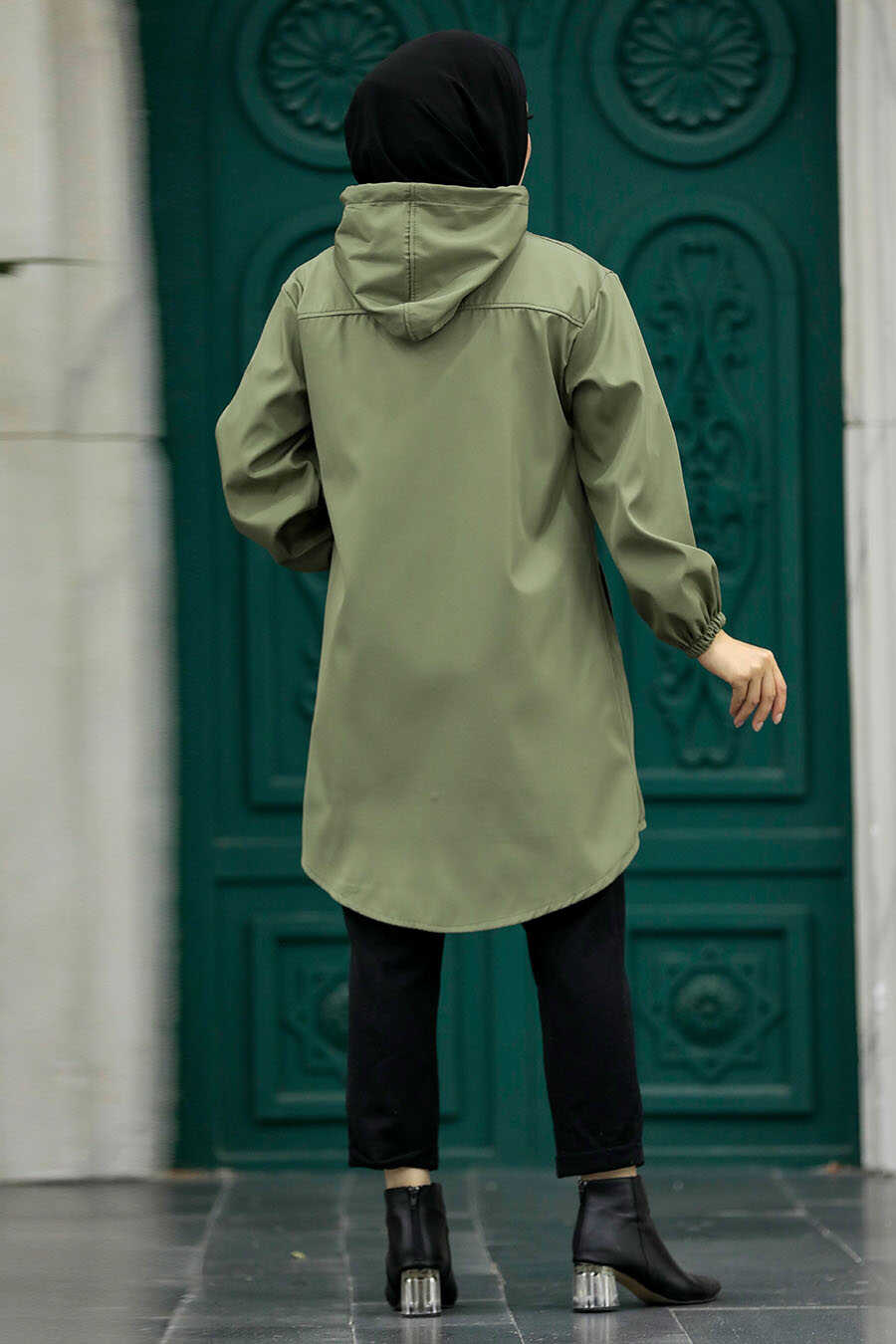 Neva Style - Khaki Muslim Coat 5957HK