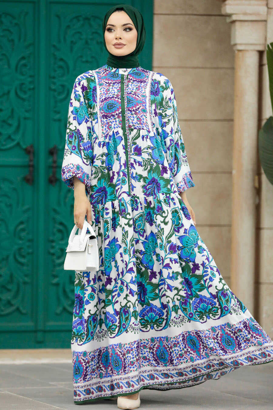 Neva Style - Khaki Muslim Dress 50622HK