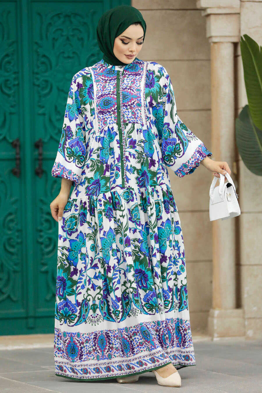 Neva Style - Khaki Muslim Dress 50622HK