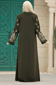  Khaki Women Abaya 90201HK - 3