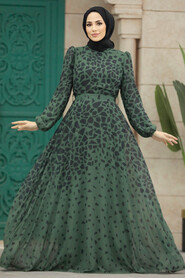  Khaki Women Dress 39461HK - 2