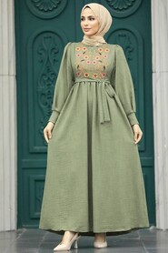  Khaki Women Dress 5914HK - 1