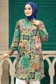  Leopard Hijab Tunic 11617HK - 1